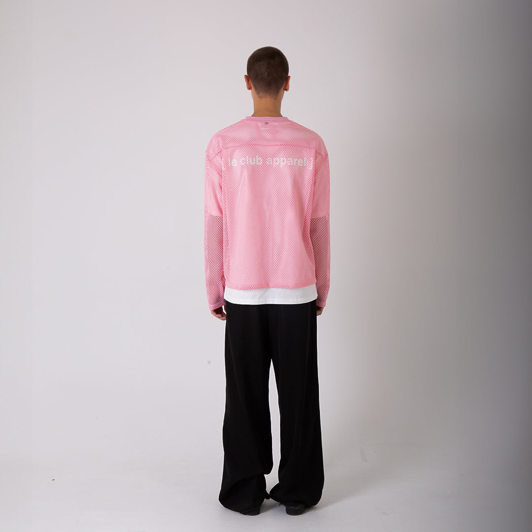 PINK MESH LONGSLEEVE