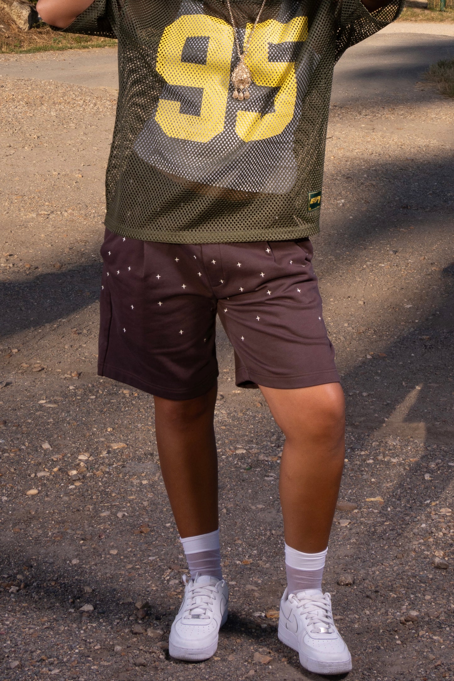 STARS SHORT - BROWN