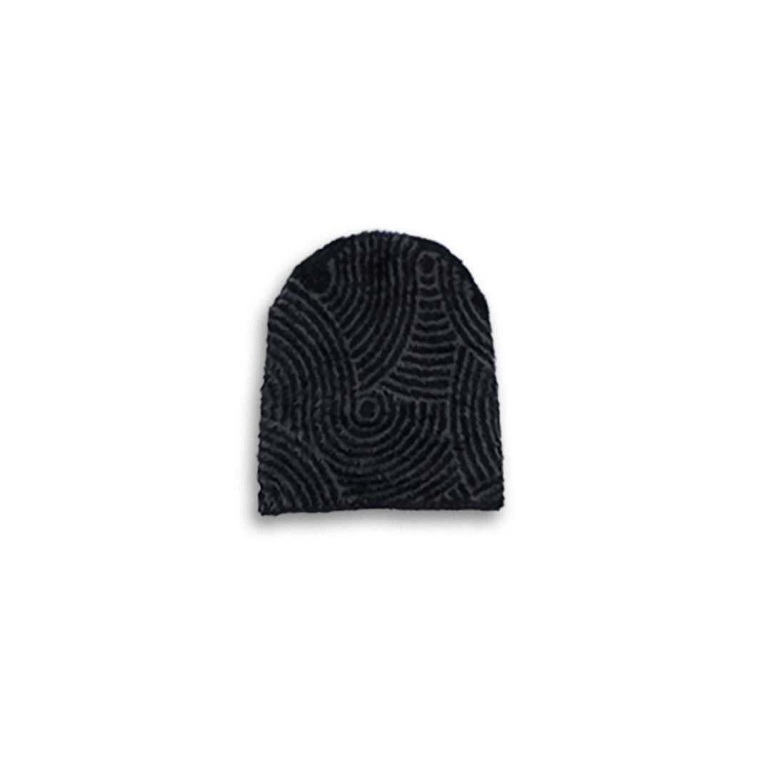 CHARCOAL MOHAIR BEANIE