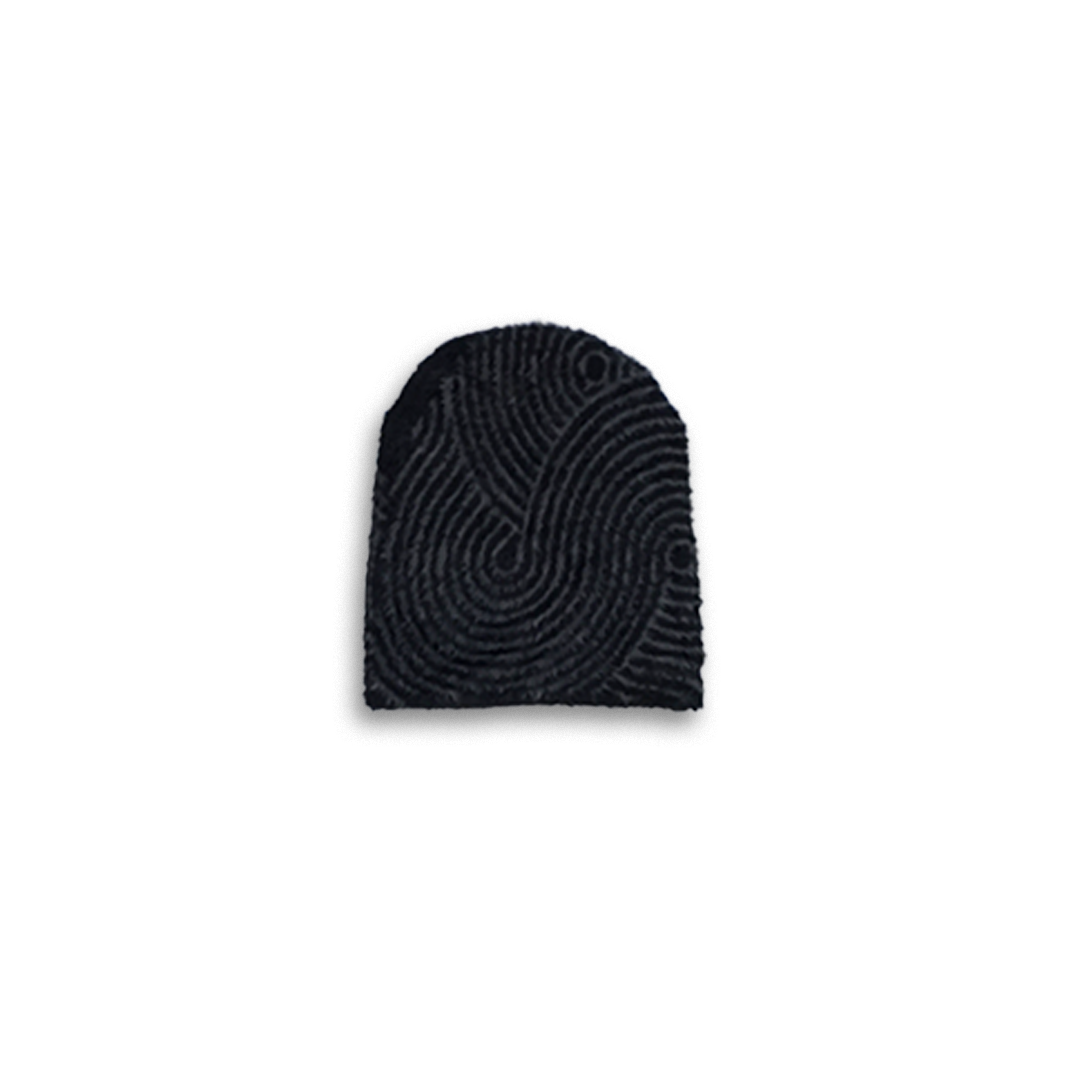 CHARCOAL MOHAIR BEANIE