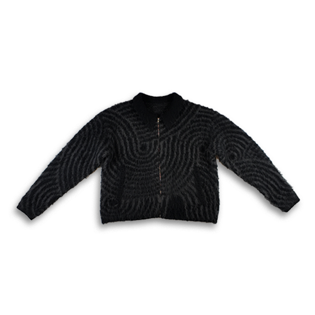 CHARCOAL MOHAIR JACKET