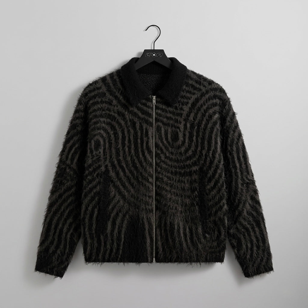 CHARCOAL MOHAIR JACKET