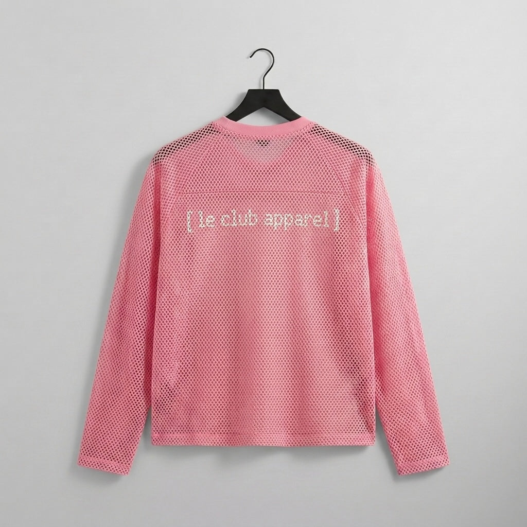 PINK MESH LONGSLEEVE