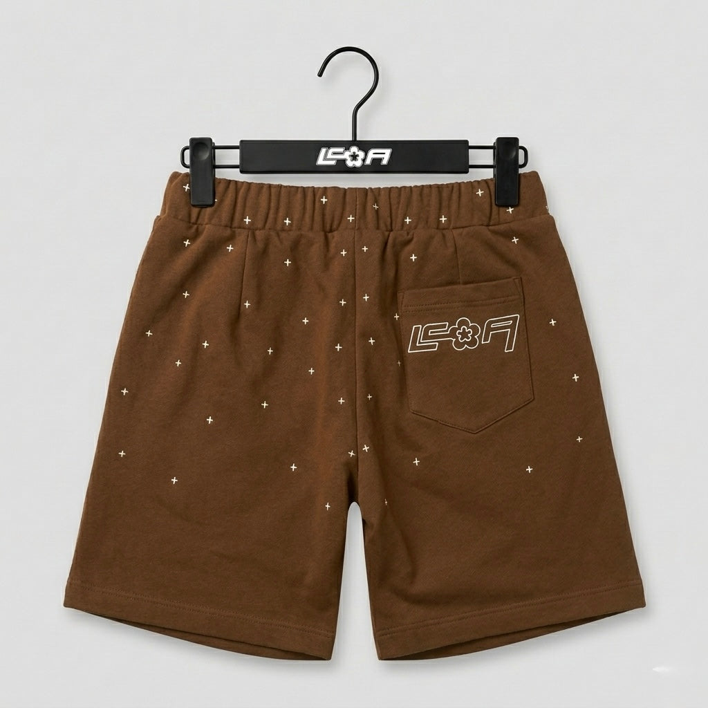 STARS SHORT - BROWN