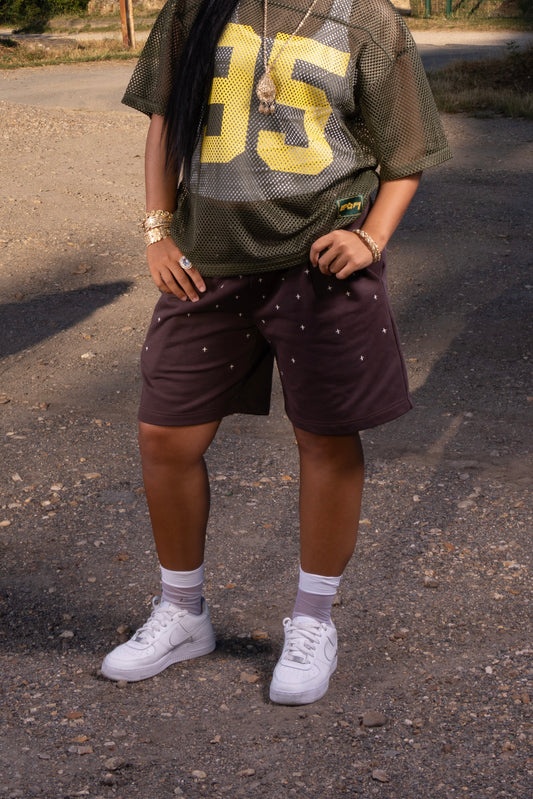 STARS SHORT - BROWN