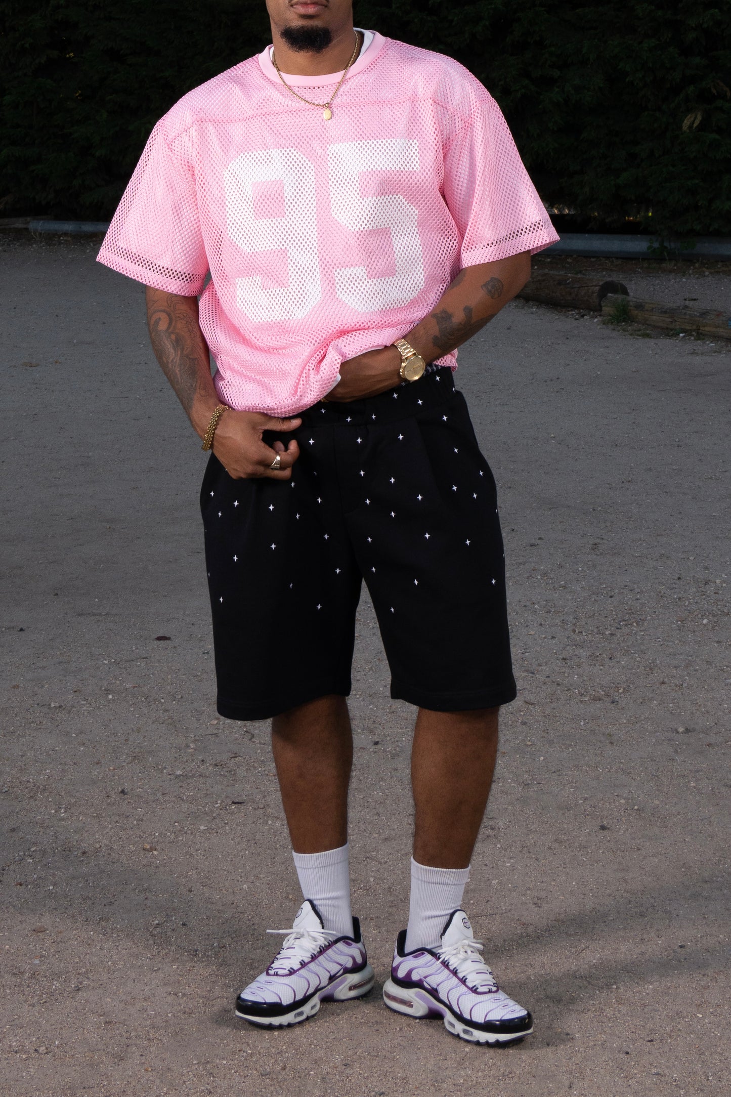 STARS SHORT - BLACK
