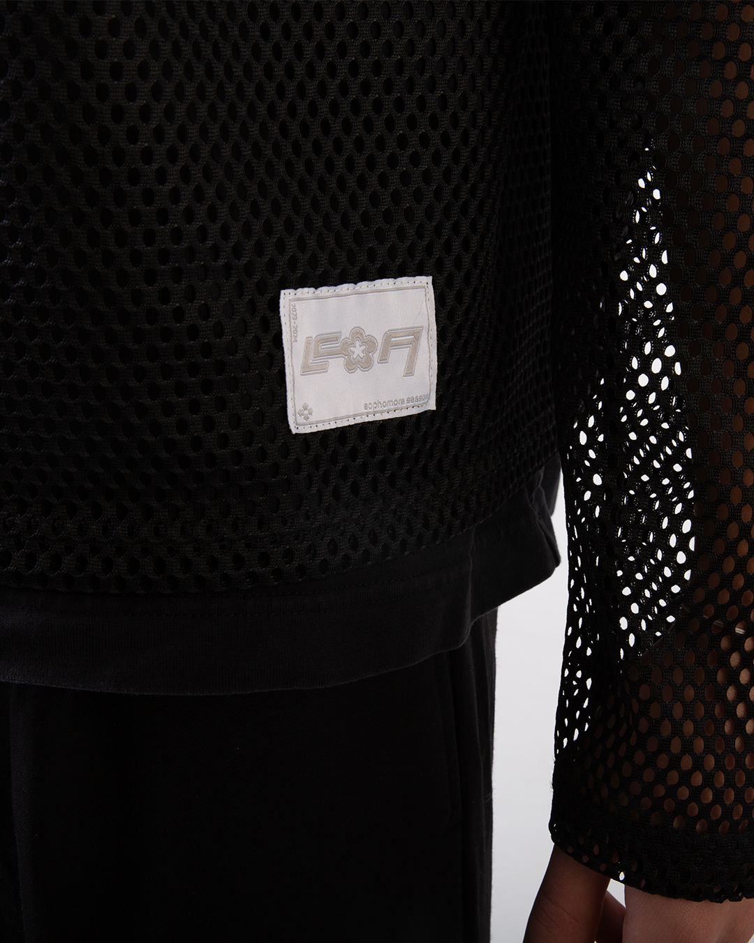 MESH JERSEY NOIR